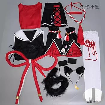Amazon.co.jp: GGcosplay VTuber 大神ミオ 通常衣装 コスプレ